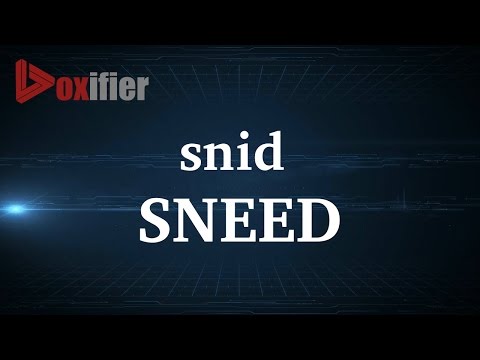 How to Pronunce Sneed in English - Voxifier.com