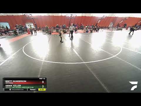 58-59 Lbs Round 2 - Derek Keller, Crystal Lake Wizards Wrestling Club Vs Brett Gunderson, Wisconsi
