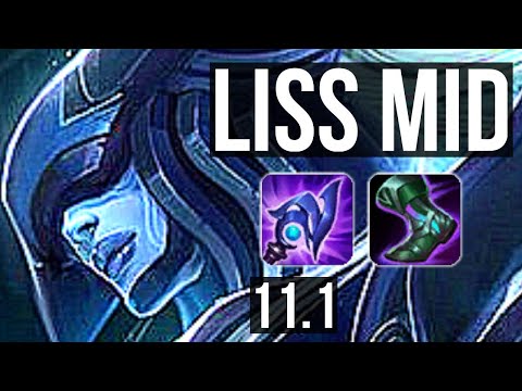 LISSANDRA vs ZOE (MID) | 5/0/3, 1300+ games | KR Diamond | v11.1