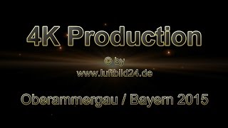 preview picture of video 'Oberammergau Film / Luftfilm in 4K aus 2015 von www.luftbild24.de'