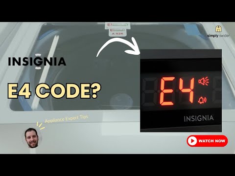 Insignia Washer E4 Error
