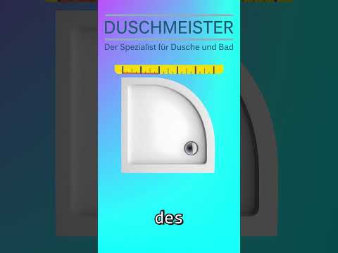 Wie bestimme ich den Radius einer Duschwanne Rundduschwanne Viertelkreisduschwanne