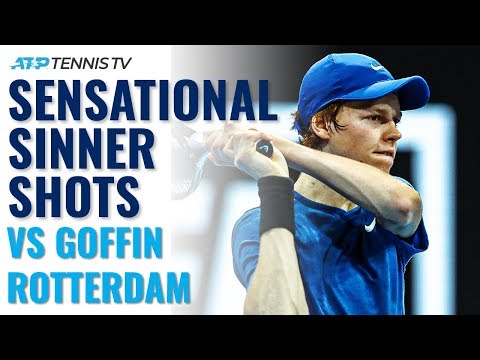 Sensational Jannik Sinner Shots In First Top-10 Win vs Goffin! | Rotterdam 2020