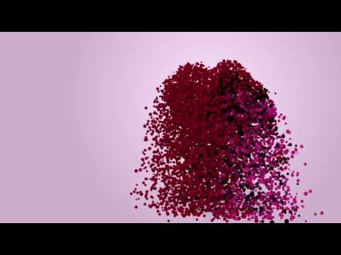 particles hearts - abstract valentine's day animation (  motion graphic , love )