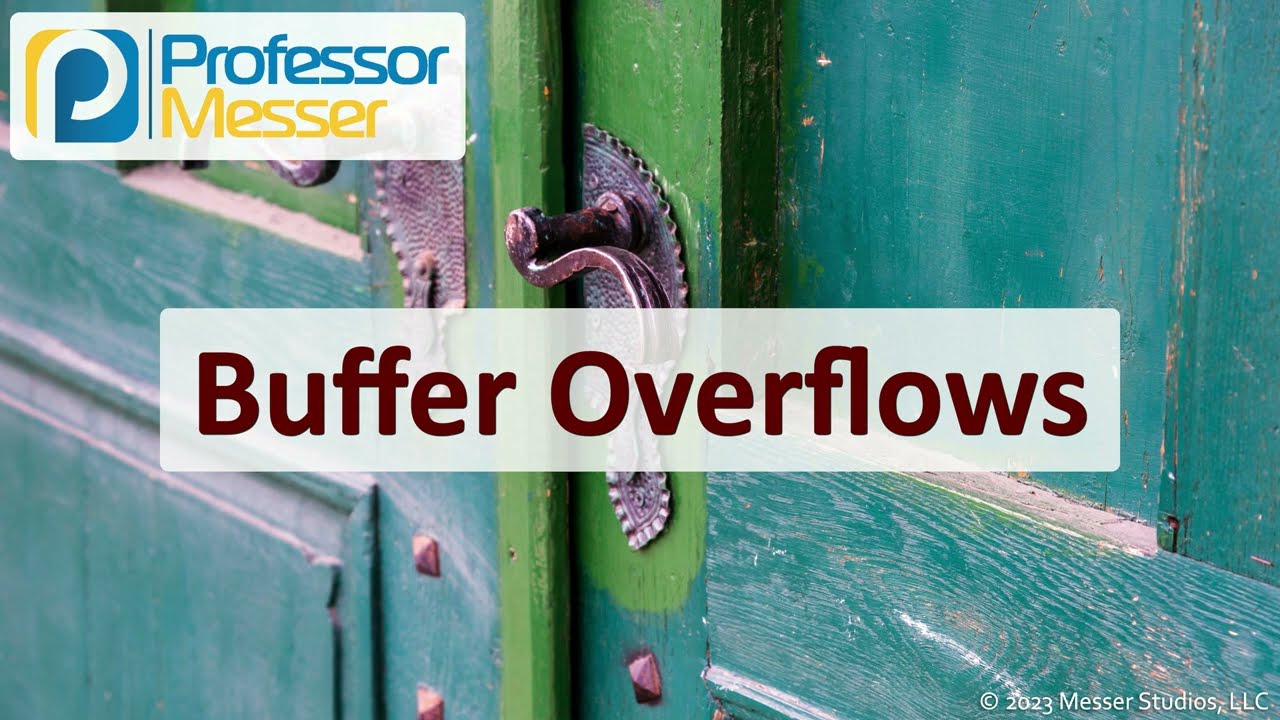 Buffer Overflows - CompTIA Security+ SY0-701 - 2.3
