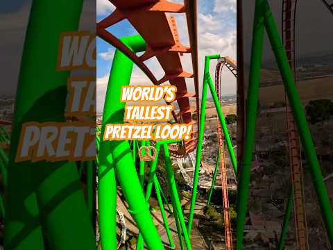POV: WORLD’S MOST INTENSE INVERSION!⚠️ #travel #shorts #magicmountain