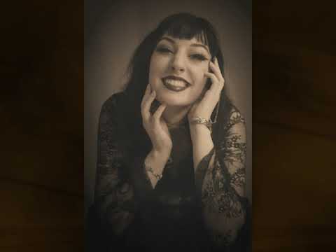 2022.02.05 Goth Model Sephia Portrait Photoshoot with Jessalyn O'Malley