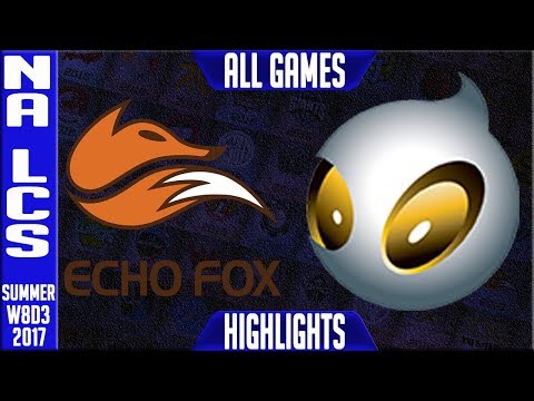 Echo Fox vs Team Dignitas Highlights ALL GAMES Week 8 NA LCS Summer 2017 FOX vs DIG