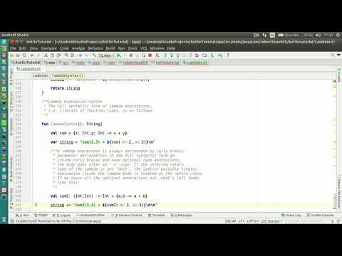 Android Kotlin Tutorial 135 Lambdas Lambda Expression Syntax