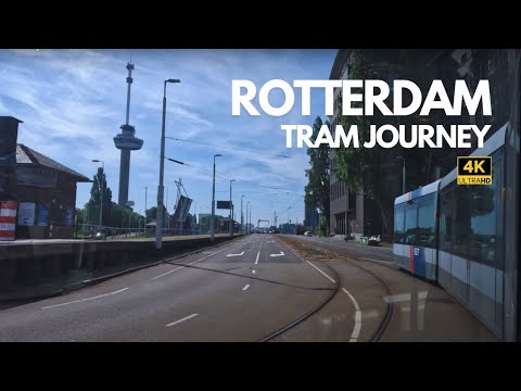 Tram Journey from Rotterdam Beurs to Delfshaven | Tram 8 Ride