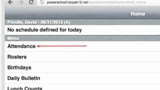 preview picture of video 'How to Use Your iPad and PowerSchool For Attendance'