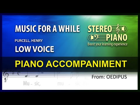 Music for a While / Karaoke / Purcell / Low Voice