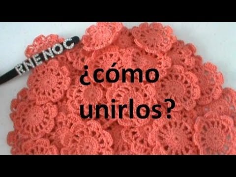 Cómo unir flores o motivos de ganchillo