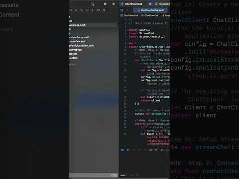 Build a SwiftUI App To Chat and Make Video Calls on iOS #ios #swift #swiftui #chat #video thumbnail