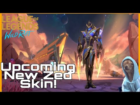 Galaxy Slayer Zed New Skin | Upcoming  Zed Skin On WildRift! | League of Legend WildRift New Skin