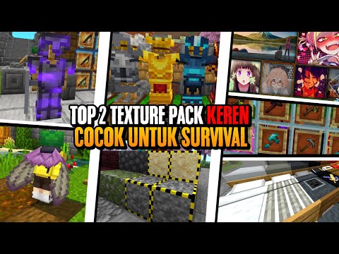 TOP 2 COOL TEXTURE PACK SUITABLE FOR SURVIVAL - Texture Mcpe 1.20 - 1.19 NEWEST & LIGHTEST