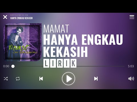 Mamat - Hanya Engkau Kekasih [Lirik]