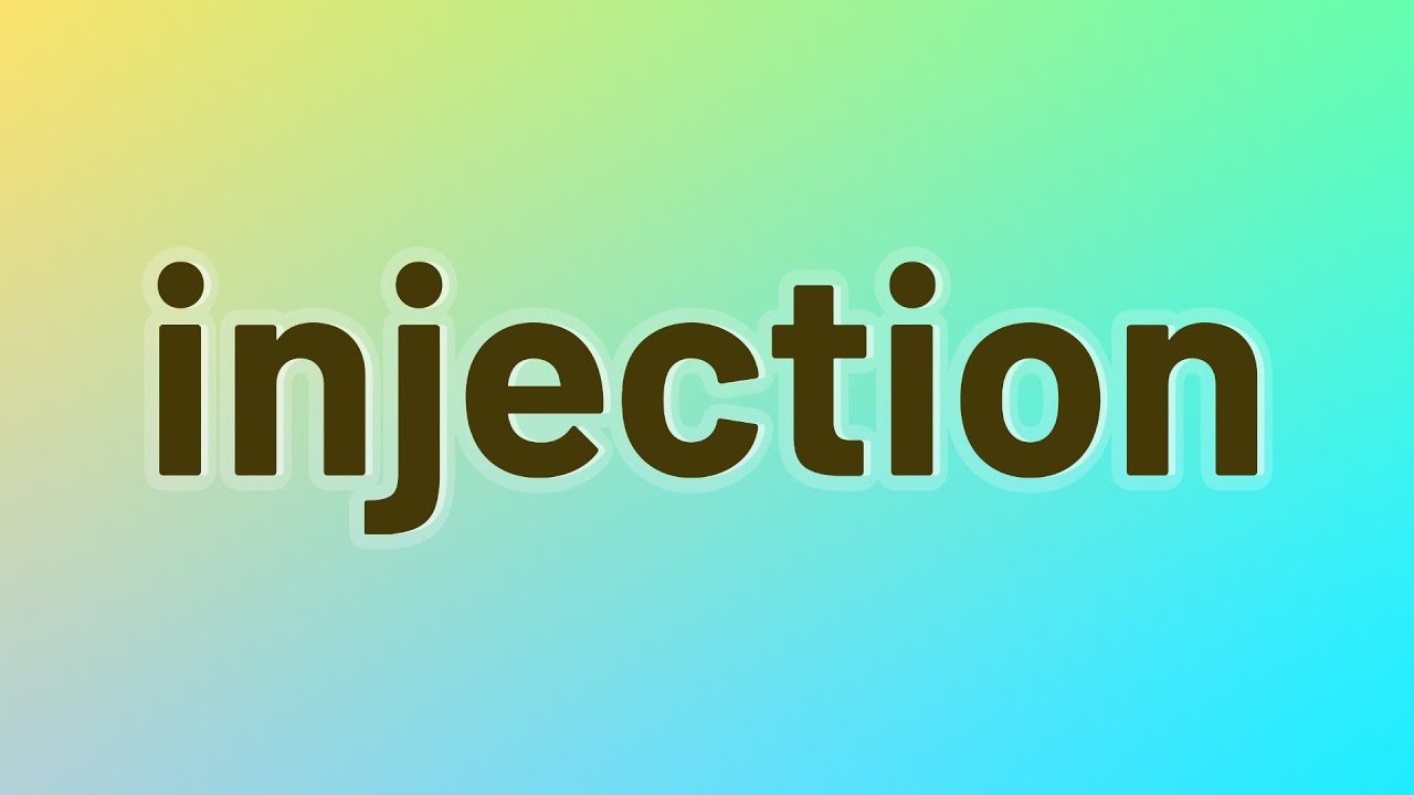 Injection - 44 English Vocabulary Flashcards