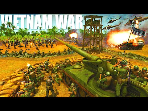 Can Vietnam War FIREBASE Defend VS 3,000 VIET-CONG INVASION!? - Men of War: Vietnam Mod