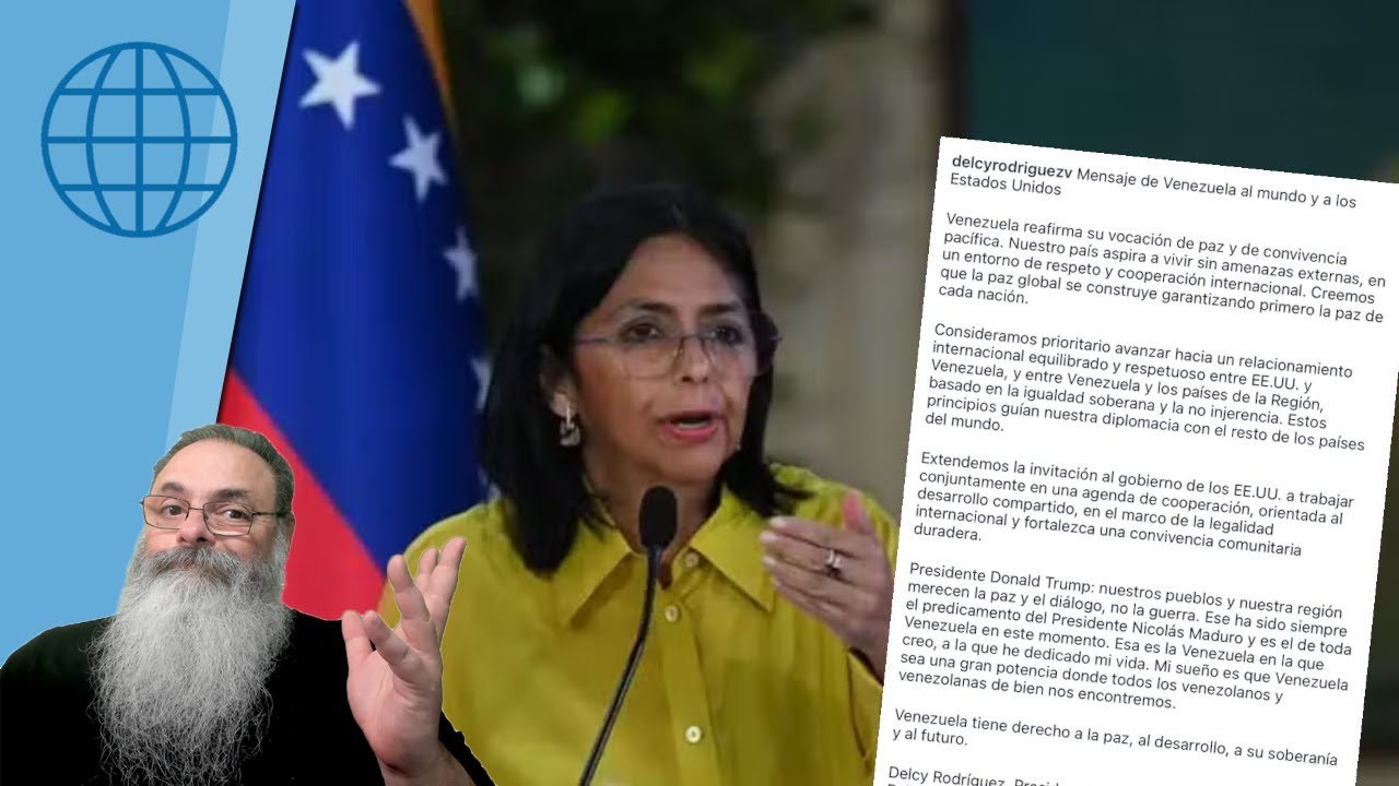 TRUMP GANHOU: DELCY RODRIGUEZ lança NOTA dizendo estar PRONTA para COOPERAR PACIFICAMENTE com TRUMP