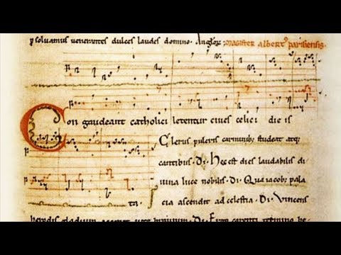 Códice calixtino - Conductus "Congaudeant catholici" (s.XII)