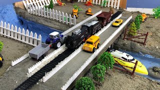 Building a DIY Mini Train & Vehicle Bridge | and it actually works | AAMiniCreatoe