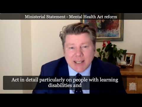 Ministerial Statement - Mental Health Act reform - Dean Russell MP for Watford