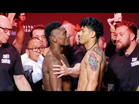 Christian Mbilli vs Lester Martinez FULL weigh in & face off