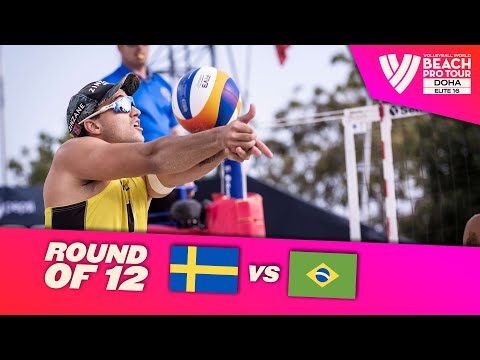 Ahman/ Hellvig vs. George/Andre - Round of 12 Highlights Doha 2023 #BeachProTour