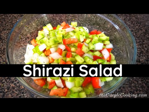 Shirazi Salad Recipe | Great Vegetarian & Vegan Salad - Easy to make!