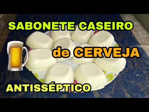 SABONETE CASEIRO EM BARRA DE CERVEJA ANTISSÉPTICO