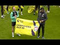 Liverpool presented with Premier League champions flags at Melwood