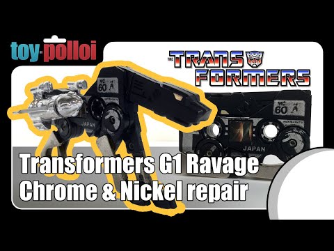 Vintage Transformers G1 Ravage Chrome and Nickel repair - Toy Polloi