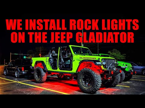 Jeep Gladiator Rock Light Install - Xprite RGB LED Lights