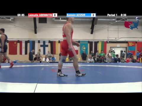 85 KG QF - Laimutis Adomaitis (LTU) vs Ramsin Azizsir (GER)