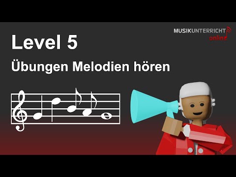Melodien Hörübungen: Level 5 – Acht Takte mit Achtelnoten – Gehörbildung Melodiediktate