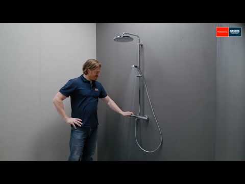 Grohe Tempesta Cosmopolitan System 250 doucheset met thermostaatkraan - Chroom