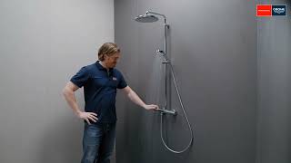 Grohe Tempesta Cosmopolitan System 250 doucheset met thermostaatkraan - Chroom