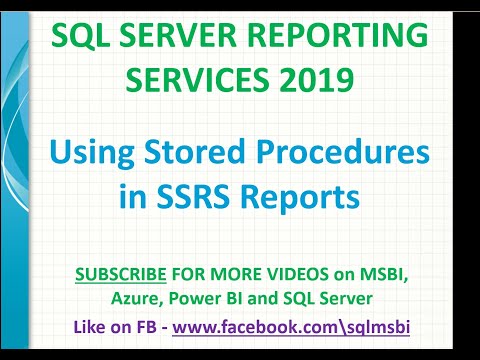 SSRS Tutorials | 30 Stored Procedure in SSRS Report