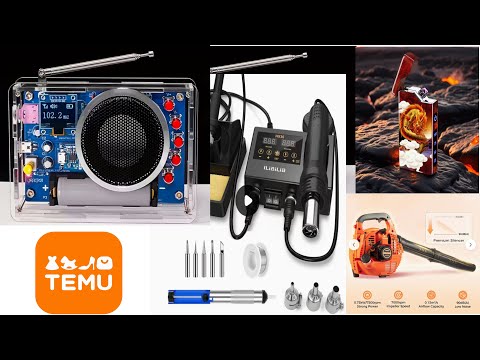 TEMU cool gadgets review - Soldering station, DIY electronic kit and more