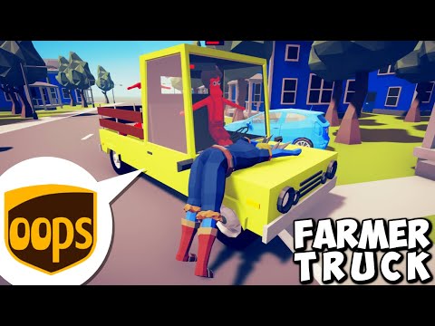 🛻Oops! Farmer Truck vs Every Faction in the town map - Totally Accurate Battle Simulator TABS
