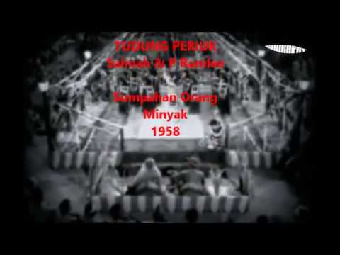 TUDUNG PERIUK LIRIK - Salmah & P Ramlee (OST Sumpah Orang Minyak 1958)