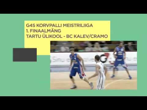 G4S korvpalli meistriliiga 1. finaalmäng: Tartu Ülikool - BC KalevCramo N 10.05 ETV2-s