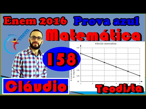 Enem 2016 - Matemática - azul - questão 158 - 1ª aplic.
