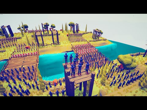 200x ENGLISH ARMY SIEGE REBEL VILLAGE - Totally Accurate Battle Simulator TABS