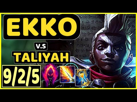 SEB (EKKO) vs TALIYAH - 9/2/5 KDA JUNGLE GAMEPLAY - OC Ranked DIAMOND