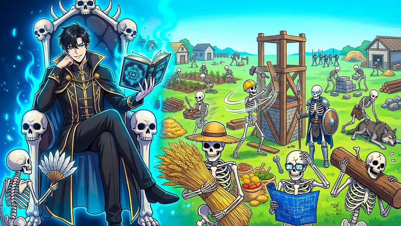 While Others Have 5 FARMERS… MY SKELETONS Work & Farm 24/7 to Build Empire for Me