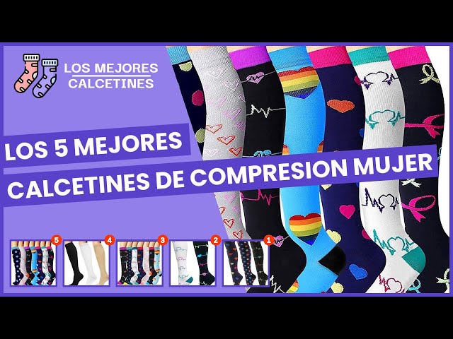 Vídeo relacionado con BISOUSOX 4 Pares Medias Calcetines de Compresión Mujer Hombre 15-20 mmHg Calcetines de Compresión Hasta la Rodilla Unisexo Calcetines de Ciclismo Correr Deporte Regalos para Mujeres Embarazadas