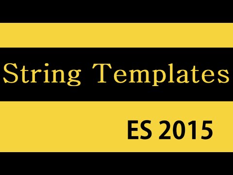 ES6 and Typescript Tutorial 19 String Templates