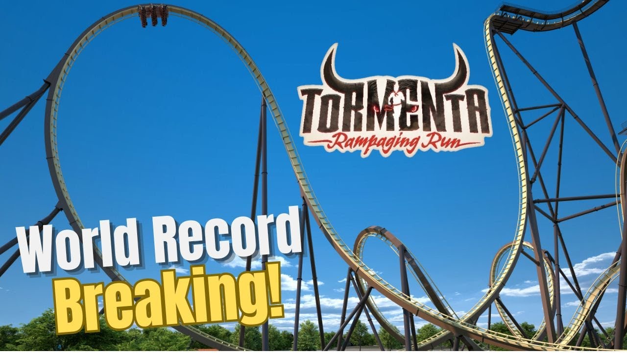 WORLD RECORD BREAKING Dive Coaster Tormenta Rampaging Run Six Flags Over Texas Preview!